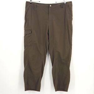 Columbia Cargo Pants 40X30 Men Brown Omni Dry Flap Pockets Quick Drying Gorpcore